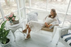 Lumiere Midi Dress in White