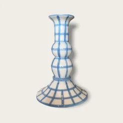 Lumiére Gingham Candle Holder