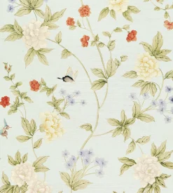 Luoyang Garden Sisal Wallpaper in Sky