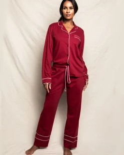 Luxe Pima Bordeaux Astaire Pajama Set