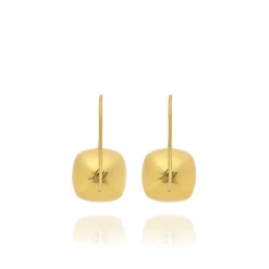 Luzia Button Earrings in Citrine & 14K Gold