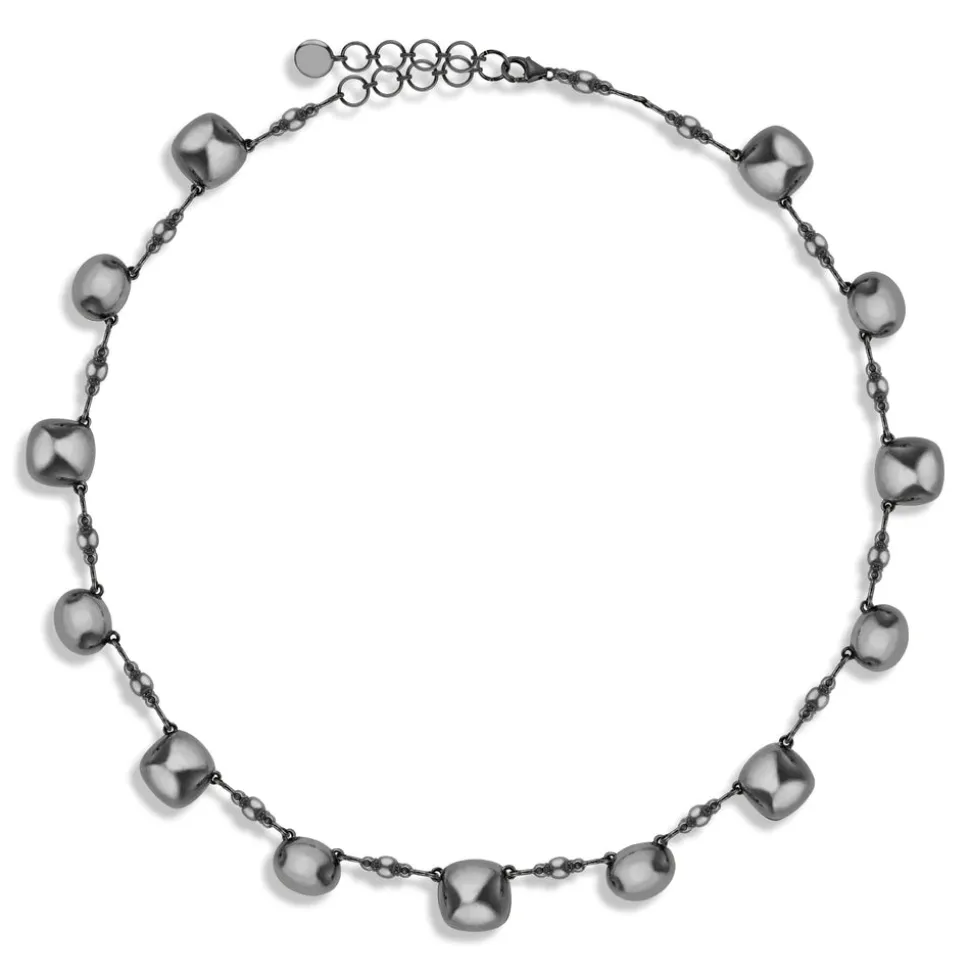 Luzia Cushion Oval Necklace in Yellow Citrine