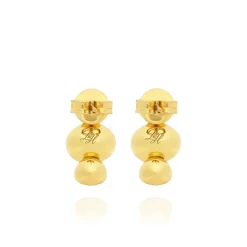 Luzia Demi-Hoop Earrings in Yellow Citrine & 14K Gold