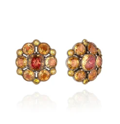 Luzia Duquesa Cluster Earrings in Yellow Citrine