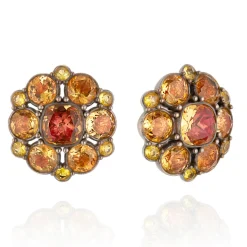 Luzia Duquesa Cluster Earrings in Yellow Citrine
