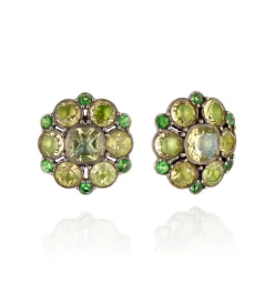 Luzia Duquesa Cluster Earrings in Lemon Quartz