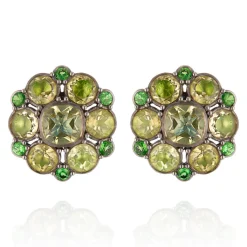 Luzia Duquesa Cluster Earrings in Lemon Quartz