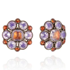 Luzia Duquesa Cluster Earrings in Lavender Moon Quartz