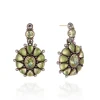 Luzia Princesa Cluster Drop Earrings in Lemon Quartz