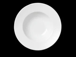 Lyngby Porcelain Rhombe Soup Plate in White