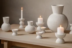 Lyngby Tura Vase in White Porcelain