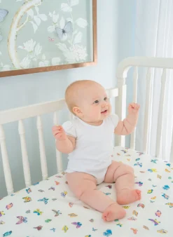 Madame Butterfly Crib Sheet