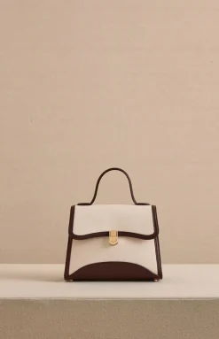 Madeline 21 in Canvas Natural & Supple Soft Chocolate