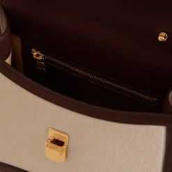 Madeline 21 in Canvas Natural & Supple Soft Chocolate