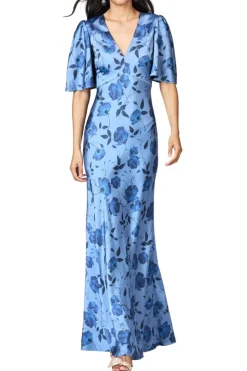 Mae Gown in Wild Steel Roses