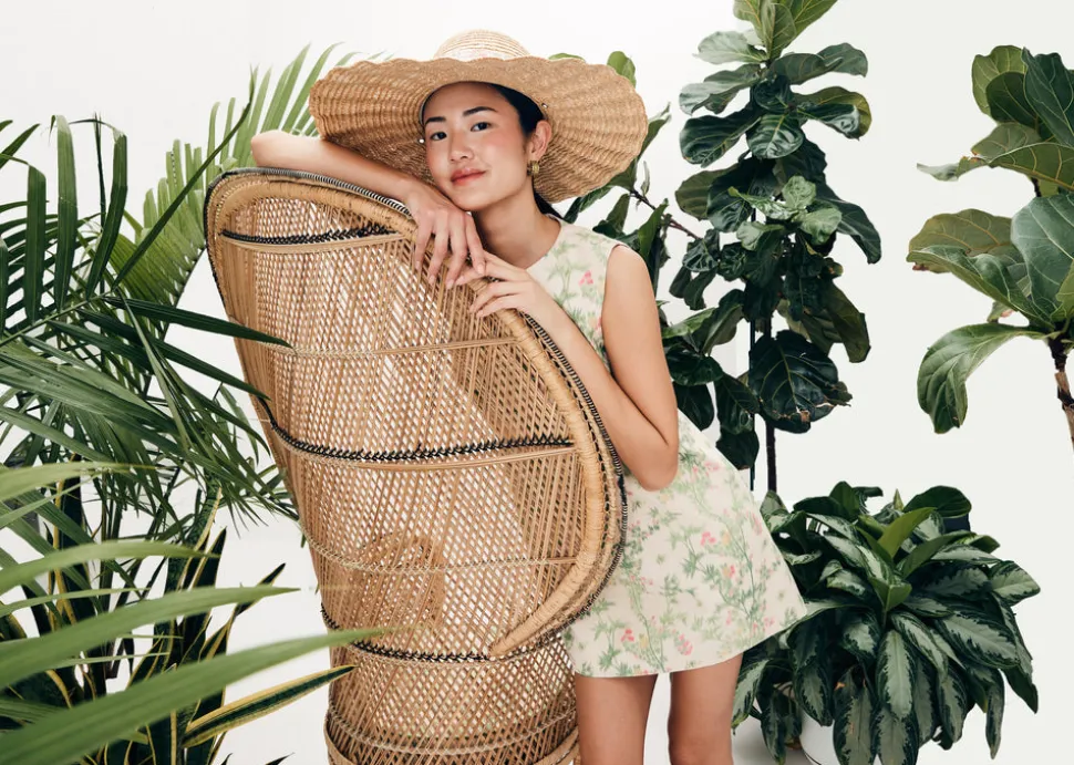 MAE x Scalamandré Laurel Dress in Jardin De Chine