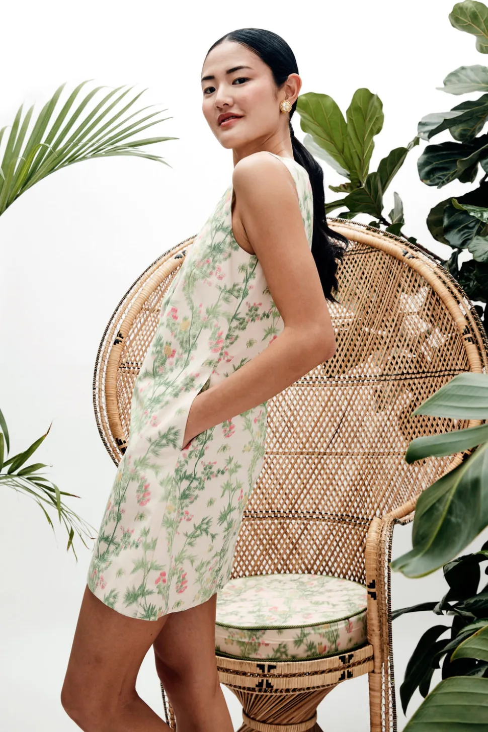 MAE x Scalamandré Laurel Dress in Jardin De Chine