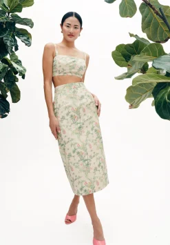 MAE x Scalamandré Mia Top in Jardin De Chine