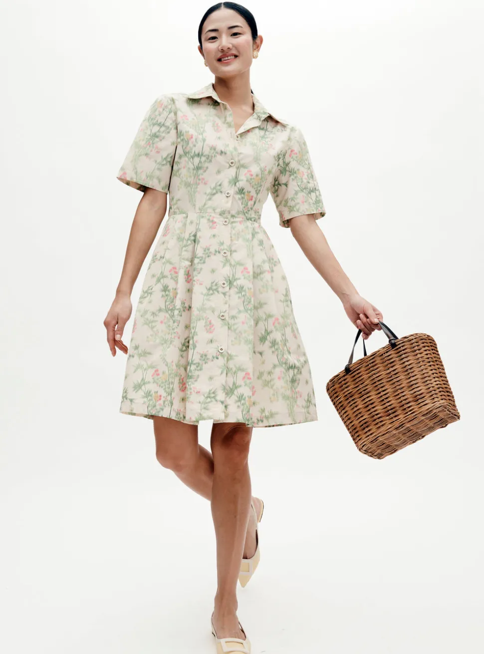 MAE x Scalamandré Rory Dress in Jardin De Chine