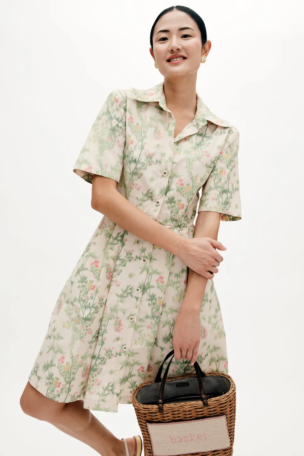 MAE x Scalamandré Rory Dress in Jardin De Chine