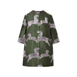 Mae x Scalamandre Audrey Coat in Olive