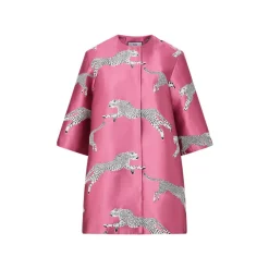 MAE x Scalamandre Audrey Coat In Leaping Cheetah