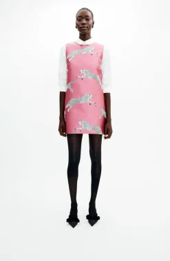 MAE x Scalamandre Laurel Dress In Leaping Cheetah