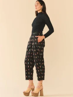 Maeve Pant in Florence Black Floral
