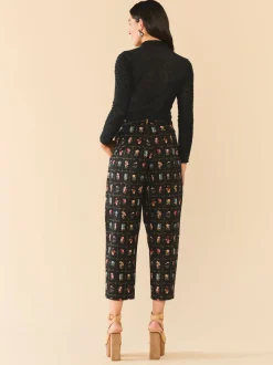 Maeve Pant in Florence Black Floral