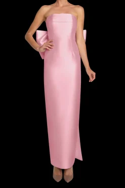 Magnolia Silk and Wool Column Gown
