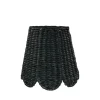 Maison Maison Design x Zafferano Scalloped Black Seagrass Lampshade