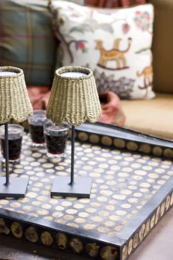 Maison Maison Design x Zafferano Scalloped Seagrass Lampshade