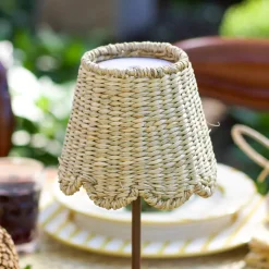 Maison Maison Design x Zafferano Scalloped Seagrass Lampshade
