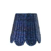 Maison Maison Design x Zafferano Scalloped Navy Seagrass Lampshade
