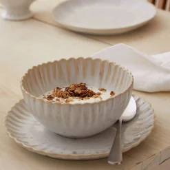 Mallorca Collection Cereal Bowls in Sand Beige, Set of 6