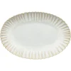 Mallorca Collection Oval Platter 16" in Sand Beige