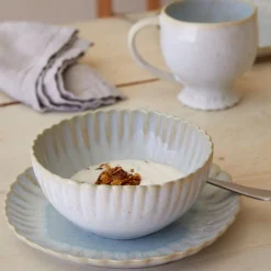 Mallorca Collection Salad Plates in Sea Blue, Set of 6