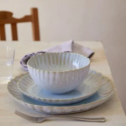 Mallorca Collection Salad Plates in Sea Blue, Set of 6