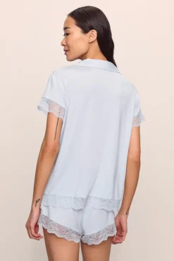 Malou Short PJ Set in Ice Blue