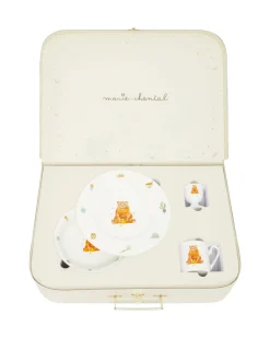 Manners Begin At Breakfast Crockery Suitcase Set