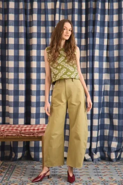 Manning Top in Legacy Jacquard Olive