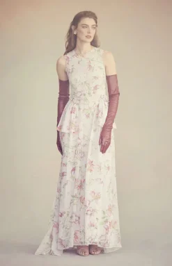 Manon Dress in Quartz Bloom Chiffon