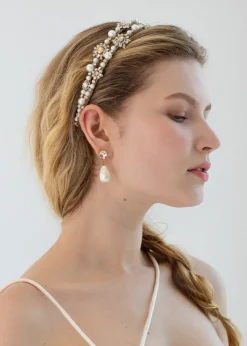 Manon Headband in Crystal Pearl