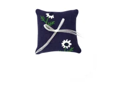 Manzanilla Ring Pillow in Navy