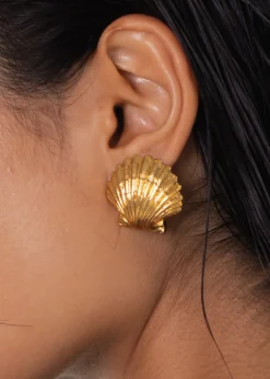 Mar Earrings in Gold