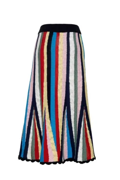 Marathi Skirt in Stripe Multi