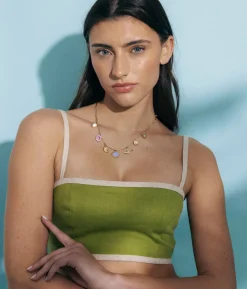 Marbella Charm Necklace in Multi