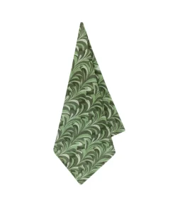 Marble Linen Napkin in Green
