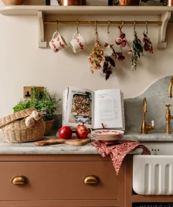 Marble Linen Napkin in Pink