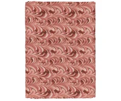 Marble Linen Tablecloth in Pink